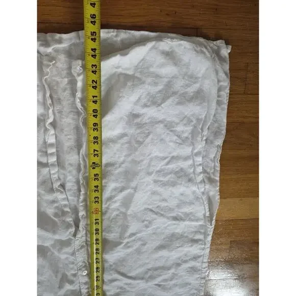 Enza Costa X REVOLVE Linen Maxi Shirt Dress in White Large A001826